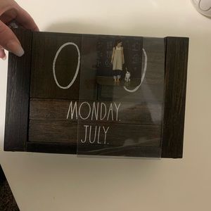 Rae Dunn - Wooden Calandar - Block - NWT